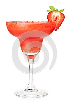 Frozen strawberry daiquiri alcohol cocktail