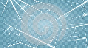 Frozen surface cold cracked background