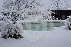 Frozen Swimming Pool