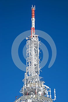 Frozen telecommunication tower