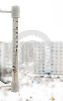 Frozen thermometer photo