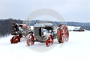 Congelado tractores 