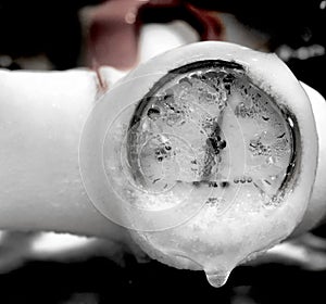 Frozen valve photo