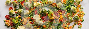 Frozen vegetable mix banner