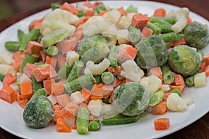 Frozen vegetables macro mix