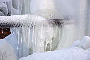 Frozen water jets.