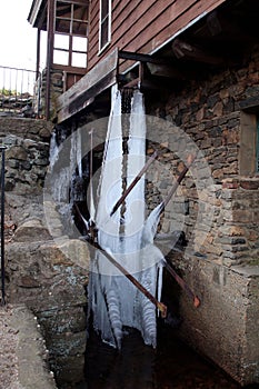 Broken wheel on an old Mill on Long Island, New York