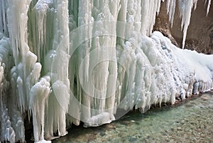 frozen waterfall photo