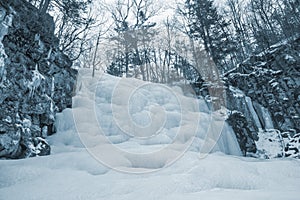 Frozen waterfall