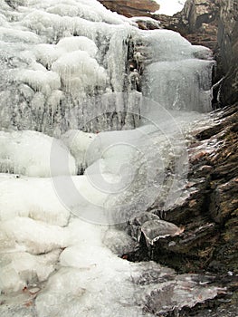 Frozen Waterfalls at Hanging Rock State Park