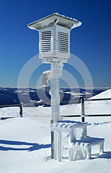 Frozen weather station