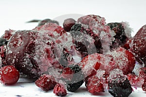 Frozen wild berries