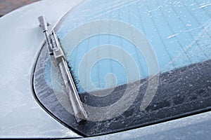 Frozen windscreen