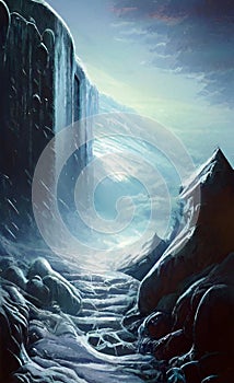 Frozen world - digital art