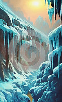 Frozen world - digital art