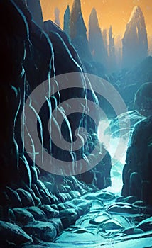 Frozen world - digital art