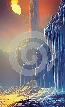 Frozen world - digital art