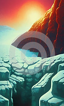 Frozen world - digital art