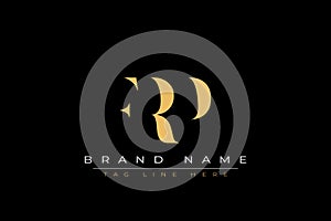 FRP abstract letter logo design