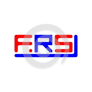 FRS letter logo creative design with vector graphic, FRS