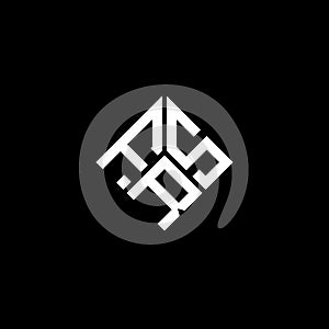 FRS letter logo design on black background. FRS creative initials letter logo concept. FRS letter design
