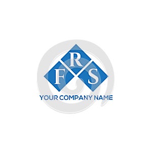 FRS letter logo design on white background. FRS creative initials letter logo concept. FRS letter design