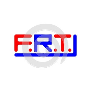 FRT letter logo creative design with vector graphic, FRT