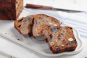 Fruchtebrot, traditional Austrian and German fruit bread