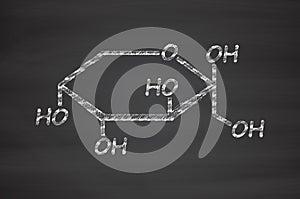 Fructose (D-fructose) fruit sugar molecule. Component of high-fructose corn syrup (HFCS