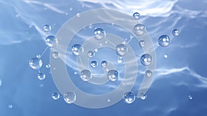 fructose molecular structure, 3d model molecule, beta-d-fructofuranose, structural chemical formula view from a microscope