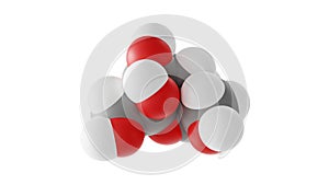 fructose molecule, beta-d-fructofuranose, molecular structure, isolated 3d model van der Waals