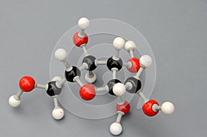 Fructose molecule model