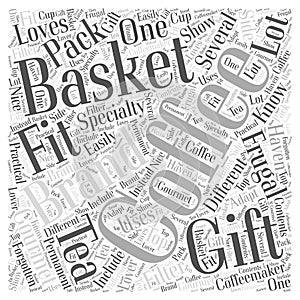 Frugal Gift Baskets word cloud concept word cloud concept background