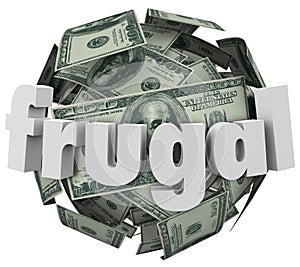 Frugal Money Ball Cheap Saving Cash Reduce Spending
