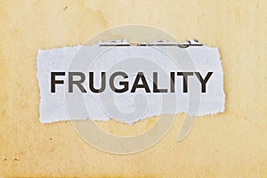 Frugality photo