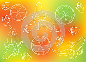 Fruit abstract background