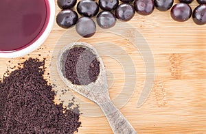 Fruit and acai powder - Euterpe oleracea