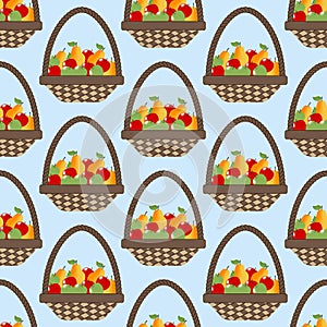 Fruit Apple Pear Basket pattern