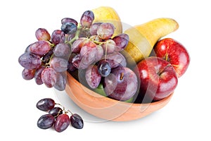 Fruit arrangement in bowl