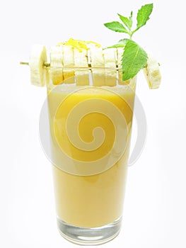 Fruit banana cocktail