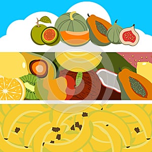 fruit banners collection