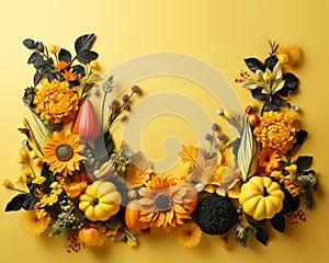 Fruit and berry autumn banner