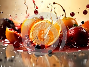 Fruit and berry composition banner