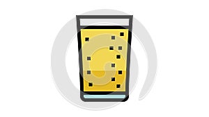 fruit beverage drink color icon animation