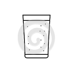 fruit beverage drink line icon vector illustration