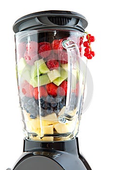 Fruit in the blender