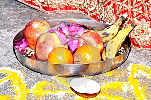 Fruit Bowl in Hindu Tamil Wedding