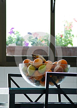 Fruit bowl in the kitchen photo