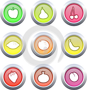 Fruit buttons