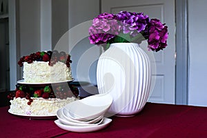 A fruit cake table
